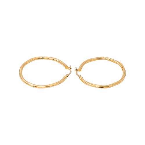 Créoles - Boucles d'oreilles en or jaune 58 Facettes 5713272CN