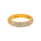 56 Boucheron Amour - Bague demi-alliance en or jaune et diamants 58 Facettes 5623367CN