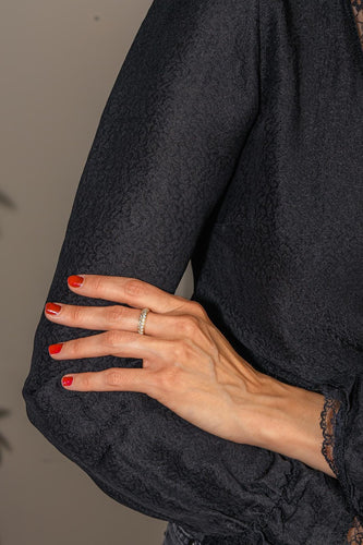 56 Boucheron Amour - Bague demi-alliance en or jaune et diamants 58 Facettes 5623367CN