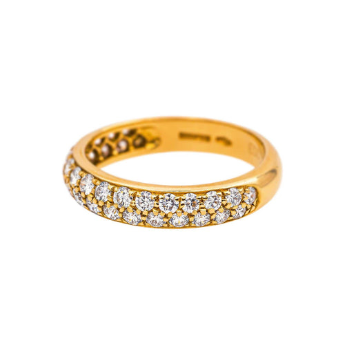 56 Boucheron Amour - Bague demi-alliance en or jaune et diamants 58 Facettes 5623367CN