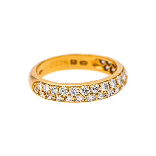 56 Boucheron Amour - Bague demi-alliance en or jaune et diamants 58 Facettes 5623367CN