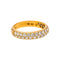 56 Boucheron Amour - Bague demi-alliance en or jaune et diamants 58 Facettes 5623367CN