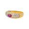 55.5 Bague en or jaune, rubis et diamants 58 Facettes 5713875CN