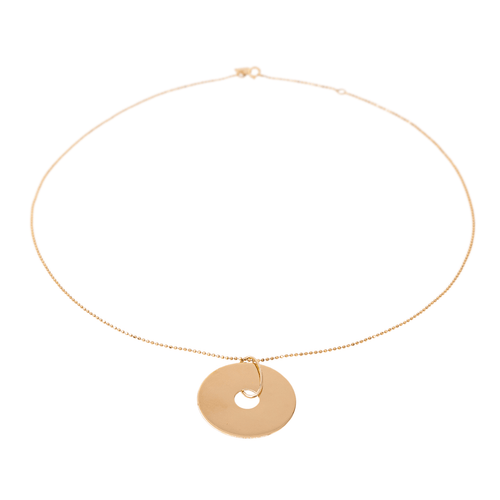 Ginette NY Donut On Chain - Collier pendentif en or rose 58 Facettes 2682450CN