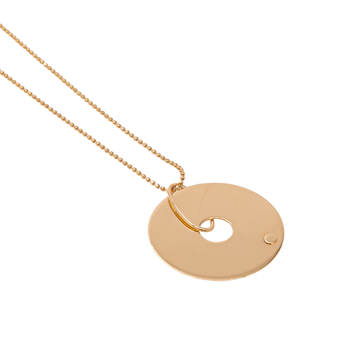 Ginette NY Donut On Chain - Collier pendentif en or rose 58 Facettes 2682450CN