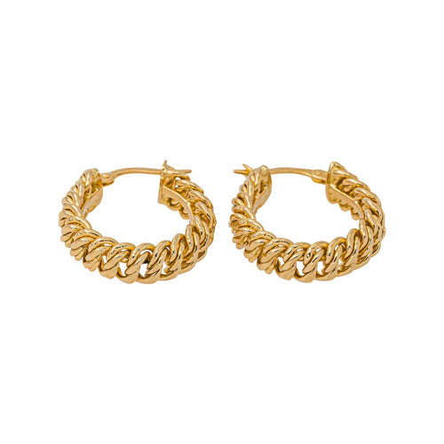Boucles d'oreilles maille américaine en or jaune 58 Facettes 5750070CN