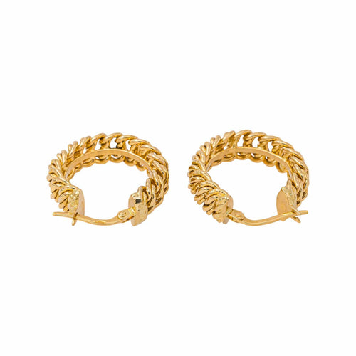 Boucles d'oreilles maille américaine en or jaune 58 Facettes 5750070CN