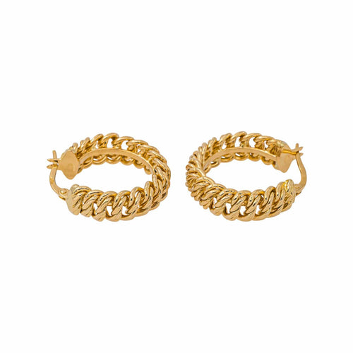 Boucles d'oreilles maille américaine en or jaune 58 Facettes 5750070CN