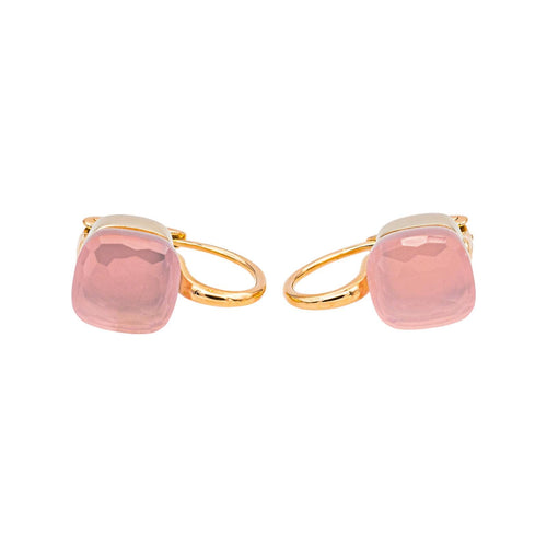 Pomellato Nudo - Boucles d'oreilles en or rose et quartz rose 58 Facettes 5355048RV