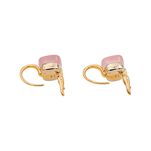 Pomellato Nudo - Boucles d'oreilles en or rose et quartz rose 58 Facettes 5355048RV