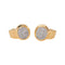 Boucles d'oreilles en or jaune et blanc avec diamants 58 Facettes 5766043CN