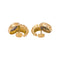 Boucles d'oreilles en or jaune et blanc avec diamants 58 Facettes 5766043CN