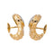 Boucles d'oreilles en or jaune et blanc avec diamants 58 Facettes 5766043CN