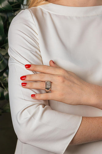 59 Bague en or blanc et diamants 58 Facettes 5599655CN