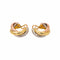 Cartier Trinity - Boucles d'oreilles créoles en ors jaune, rose et blanc 58 Facettes 5786995CN