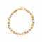 C'est Laudier - Bracelet maille ajourée en or jaune et blanc et diamants 58 Facettes 5481223CN