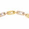 C'est Laudier - Bracelet maille ajourée en or jaune et blanc et diamants 58 Facettes 5481223CN