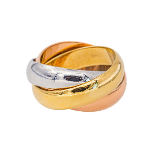 52 Cartier Trinity - Bague en or jaune, or rose et or blanc 58 Facettes 5774434CN