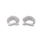 Bulgari Parentesi - Boucles d'oreilles en or blanc et diamants 58 Facettes 5779384CN
