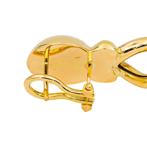 Boucles d'oreilles pendantes en or jaune et malachites 58 Facettes 5202326CN
