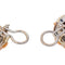 Boucles d'oreilles en or rose et blanc et diamants 58 Facettes 5348119CN