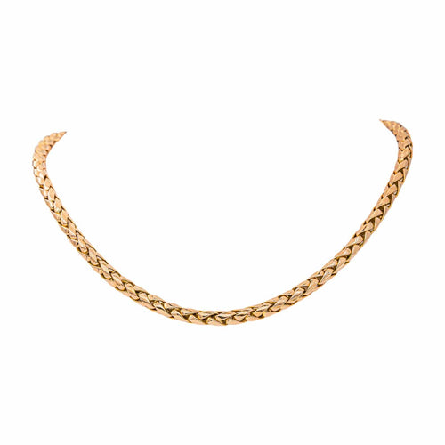 Collier maille tressée en or rose 58 Facettes 5778378CN