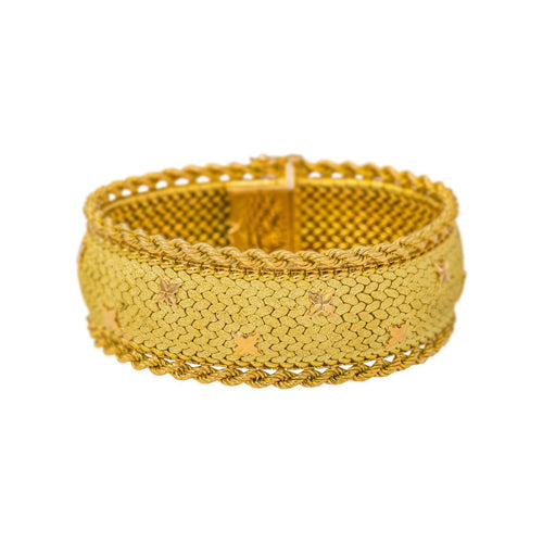 Bracelet manchette en or jaune 58 Facettes 5774593CN