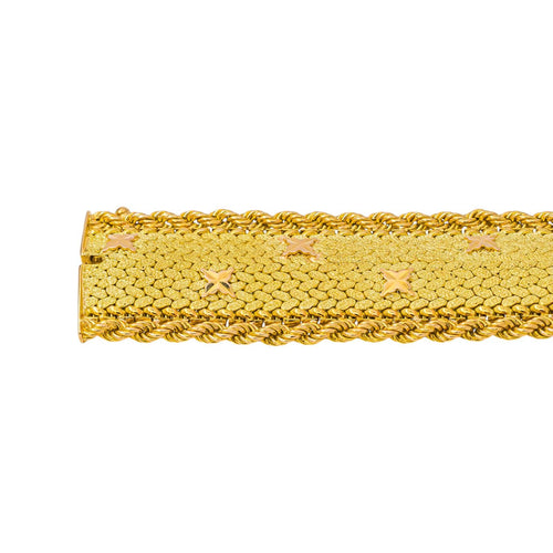 Bracelet manchette en or jaune 58 Facettes 5774593CN