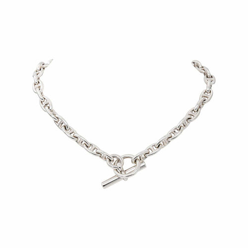 Hermès Chaîne d'ancre - Collier en argent 58 Facettes 5695900RV