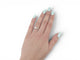 53 Bague solitaire en or blanc 18k et diamants 58 Facettes 275909