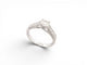 53 Bague solitaire en or blanc 18k et diamants 58 Facettes 275909