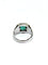 51.5 Art déco - Bague en or blanc et tourmaline verte 58 Facettes 1792426