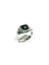 51.5 Art déco - Bague en or blanc et tourmaline verte 58 Facettes 1792426