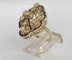 50 Bague cocktail vintage en or jaune 14 ct et diamants 58 Facettes ring
