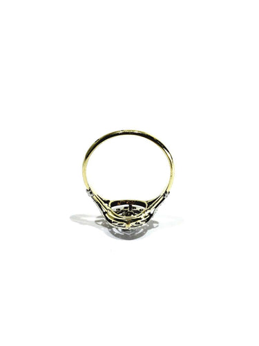 55 Bague cible en or jaune 18 carats et diamants 58 Facettes 1792502
