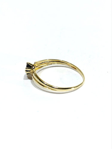 Bague 51 Bague en or champagne 18 carats et saphirs 58 Facettes 1792519