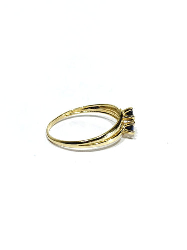 Bague 51 Bague en or champagne 18 carats et saphirs 58 Facettes 1792519