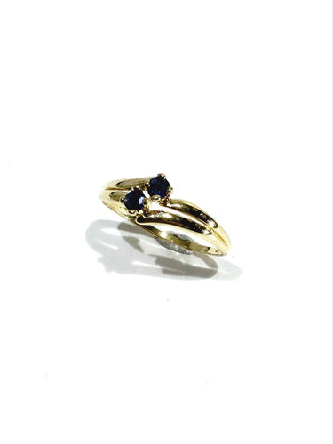 Bague 51 Bague en or champagne 18 carats et saphirs 58 Facettes 1792519