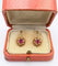 Dormeuses anciennes - Boucles d'oreilles en or 18K et grenats 58 Facettes Debal/20/0