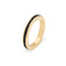Bague 49 Bague alliance éternité vintage en or jaune 18 carats et onyx noir 58 Facettes G13207