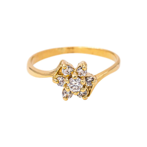 47 Bague en or jaune 18 carats et diamants 58 Facettes 5707367CN