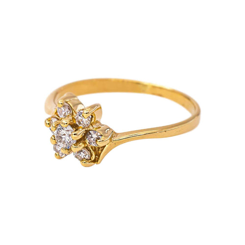 47 Bague en or jaune 18 carats et diamants 58 Facettes 5707367CN