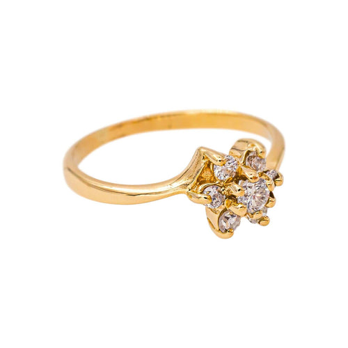47 Bague en or jaune 18 carats et diamants 58 Facettes 5707367CN