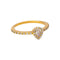49 Bague en or jaune et diamants 58 Facettes 5237341CN