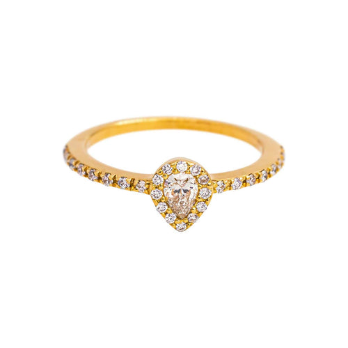 49 Bague en or jaune et diamants 58 Facettes 5237341CN