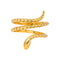 57 Bague serpent en or jaune 58 Facettes 5713497CN