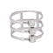 51 Dinh Van - Bague Les 3 Cubes en or blanc et diamants 58 Facettes 5755727CN