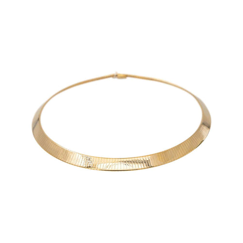 Collier maille oméga en or jaune 58 Facettes 5789084CN