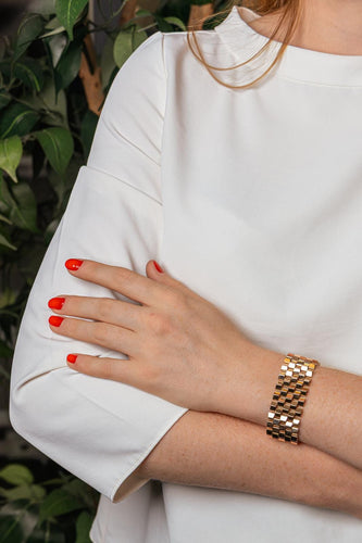 Bracelet manchette en or rose 58 Facettes 5754135CN