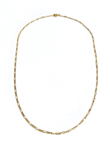 Chaîne Figaro en or rose 18 carats 58 Facettes 1792978